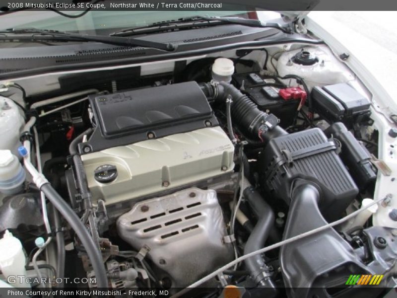 Northstar White / Terra Cotta/Charcoal 2008 Mitsubishi Eclipse SE Coupe