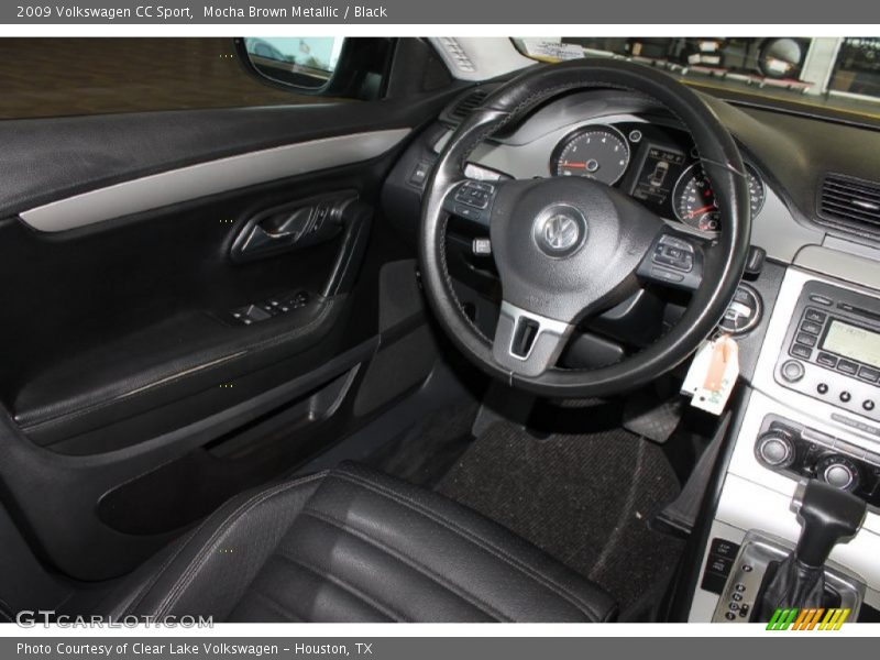 Mocha Brown Metallic / Black 2009 Volkswagen CC Sport