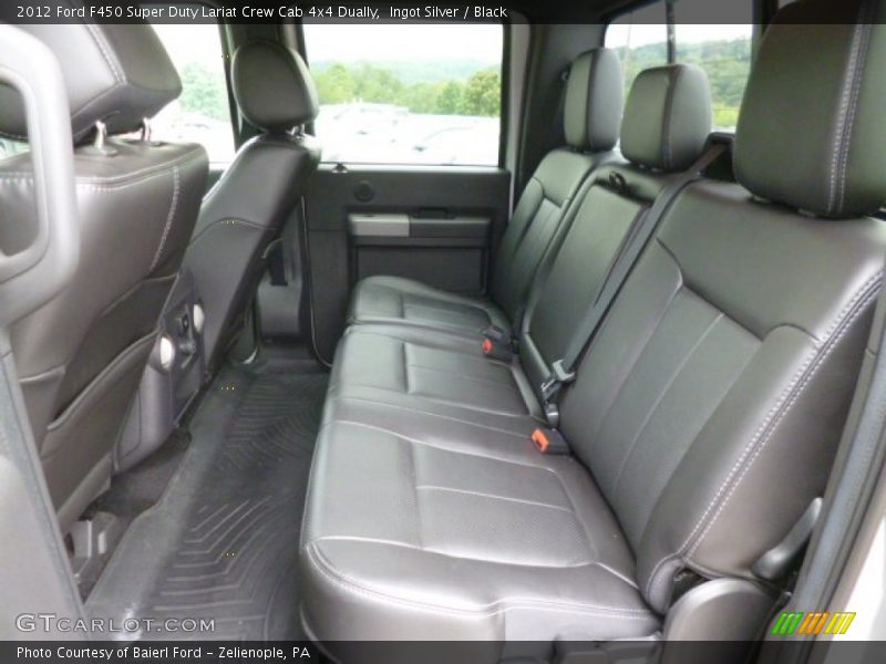 Rear Seat of 2012 F450 Super Duty Lariat Crew Cab 4x4 Dually