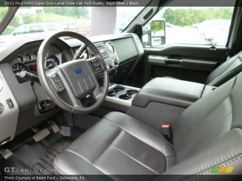 Black Interior - 2012 F450 Super Duty Lariat Crew Cab 4x4 Dually 