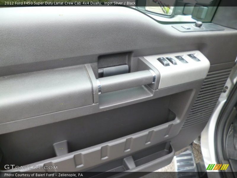 Ingot Silver / Black 2012 Ford F450 Super Duty Lariat Crew Cab 4x4 Dually