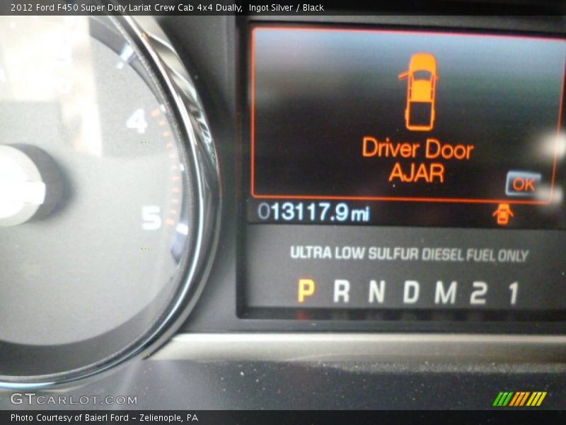 Ingot Silver / Black 2012 Ford F450 Super Duty Lariat Crew Cab 4x4 Dually
