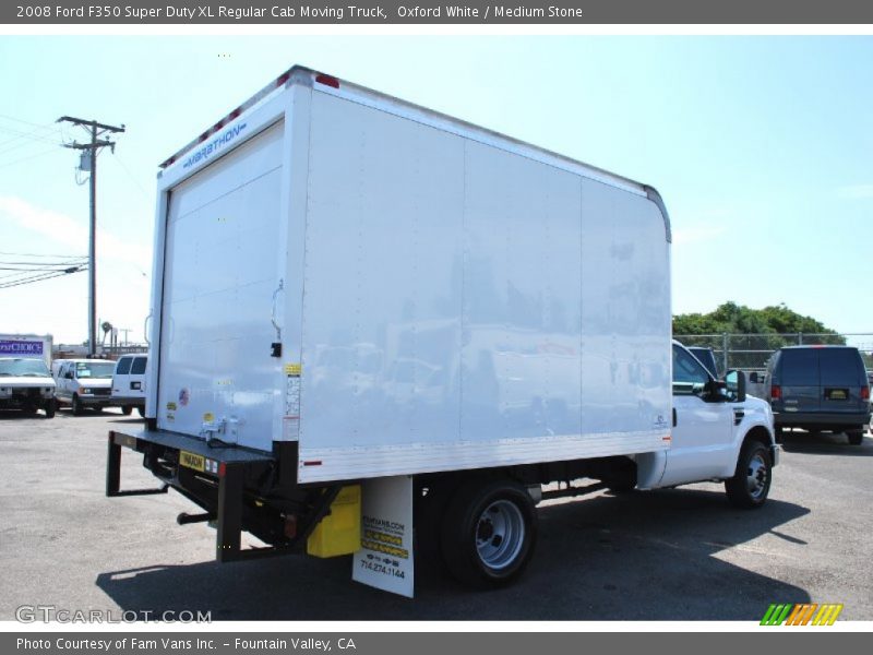 Oxford White / Medium Stone 2008 Ford F350 Super Duty XL Regular Cab Moving Truck