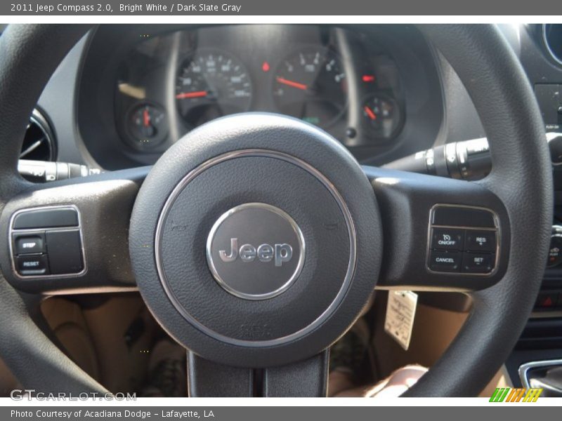 Bright White / Dark Slate Gray 2011 Jeep Compass 2.0