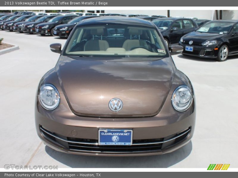 Toffee Brown Metallic / Beige 2013 Volkswagen Beetle TDI