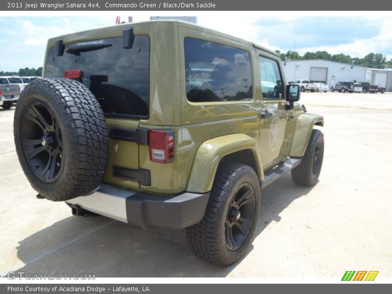 Commando Green / Black/Dark Saddle 2013 Jeep Wrangler Sahara 4x4