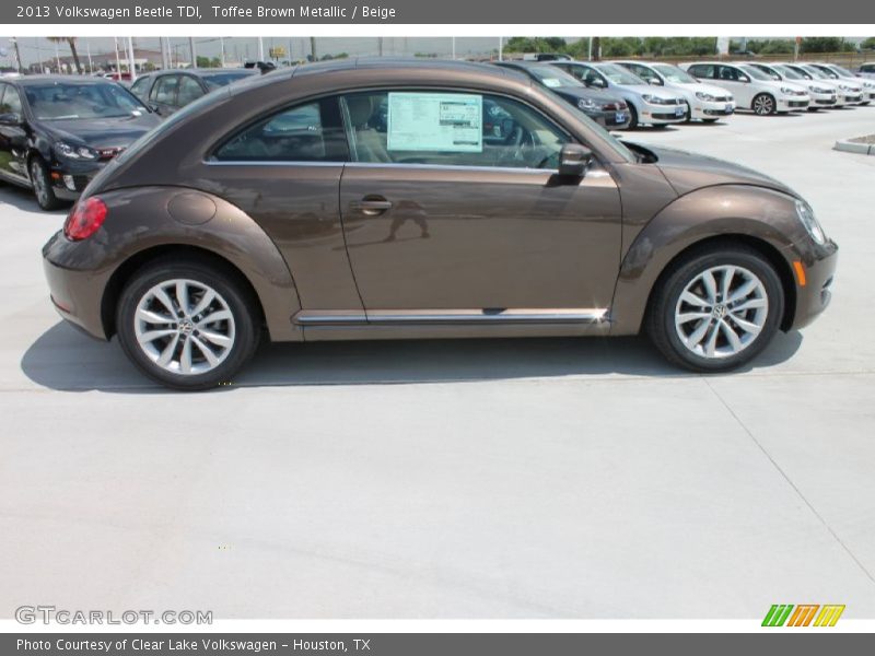 Toffee Brown Metallic / Beige 2013 Volkswagen Beetle TDI