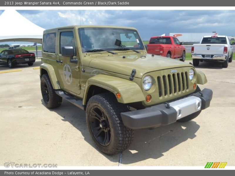 Commando Green / Black/Dark Saddle 2013 Jeep Wrangler Sahara 4x4