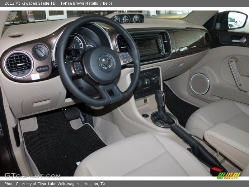 Toffee Brown Metallic / Beige 2013 Volkswagen Beetle TDI