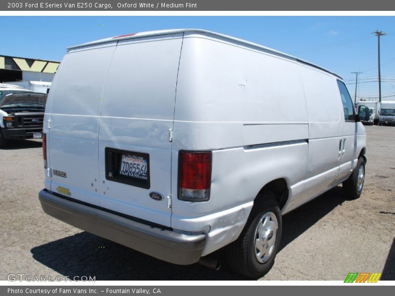 Oxford White / Medium Flint 2003 Ford E Series Van E250 Cargo