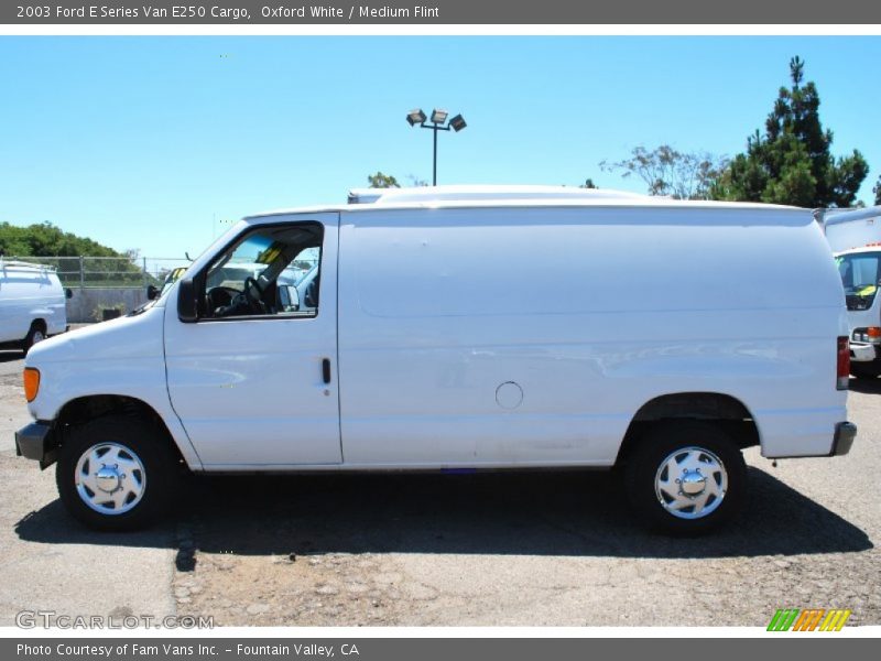Oxford White / Medium Flint 2003 Ford E Series Van E250 Cargo
