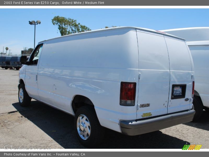 Oxford White / Medium Flint 2003 Ford E Series Van E250 Cargo