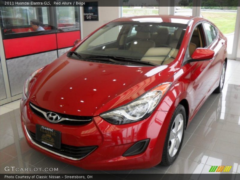 Red Allure / Beige 2011 Hyundai Elantra GLS