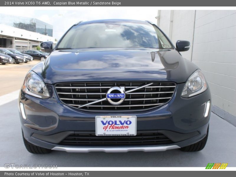 Caspian Blue Metallic / Sandstone Beige 2014 Volvo XC60 T6 AWD