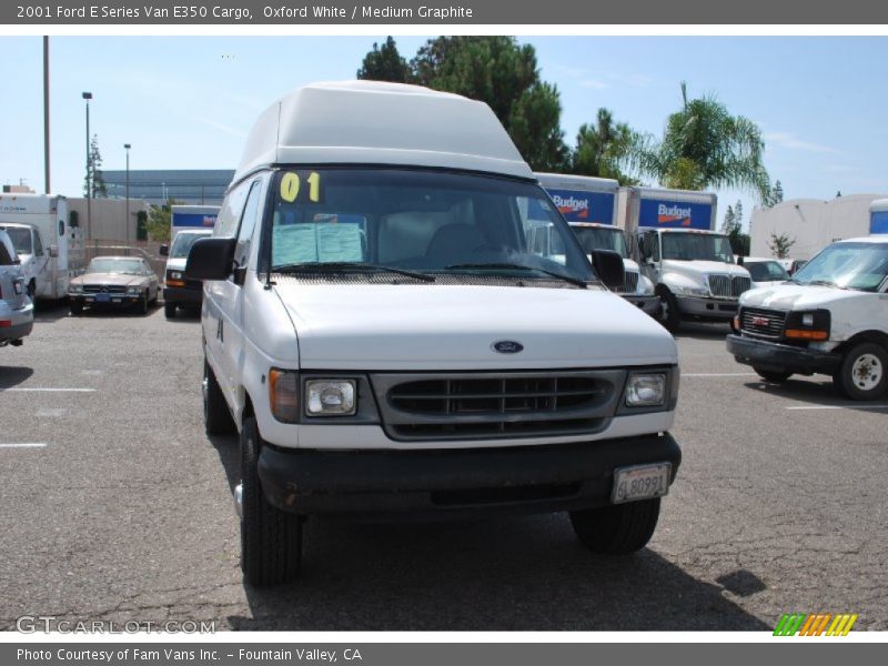 Oxford White / Medium Graphite 2001 Ford E Series Van E350 Cargo
