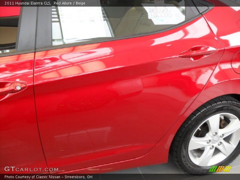 Red Allure / Beige 2011 Hyundai Elantra GLS