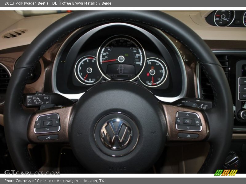 Toffee Brown Metallic / Beige 2013 Volkswagen Beetle TDI