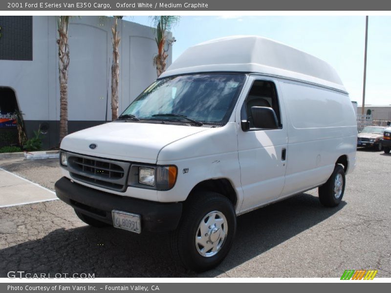 Oxford White / Medium Graphite 2001 Ford E Series Van E350 Cargo