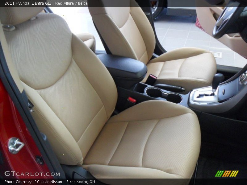 Red Allure / Beige 2011 Hyundai Elantra GLS