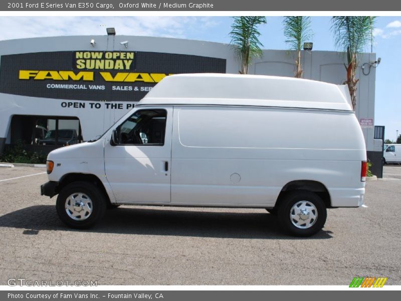 Oxford White / Medium Graphite 2001 Ford E Series Van E350 Cargo