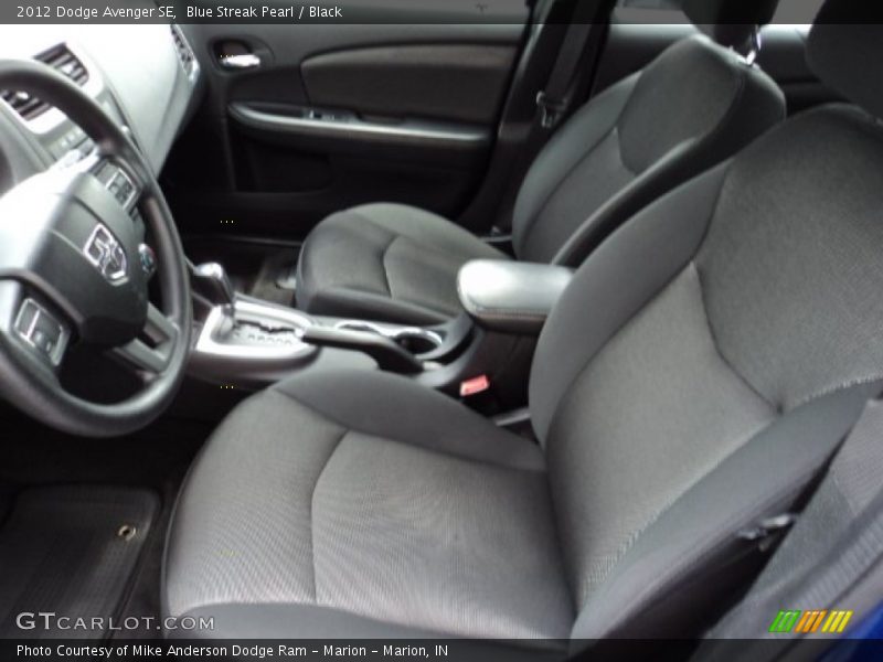 Blue Streak Pearl / Black 2012 Dodge Avenger SE