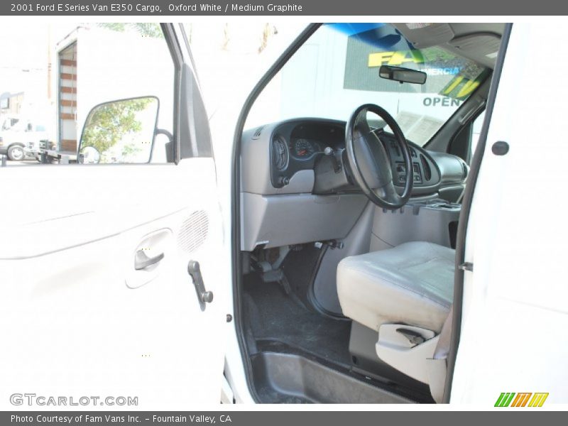 Oxford White / Medium Graphite 2001 Ford E Series Van E350 Cargo