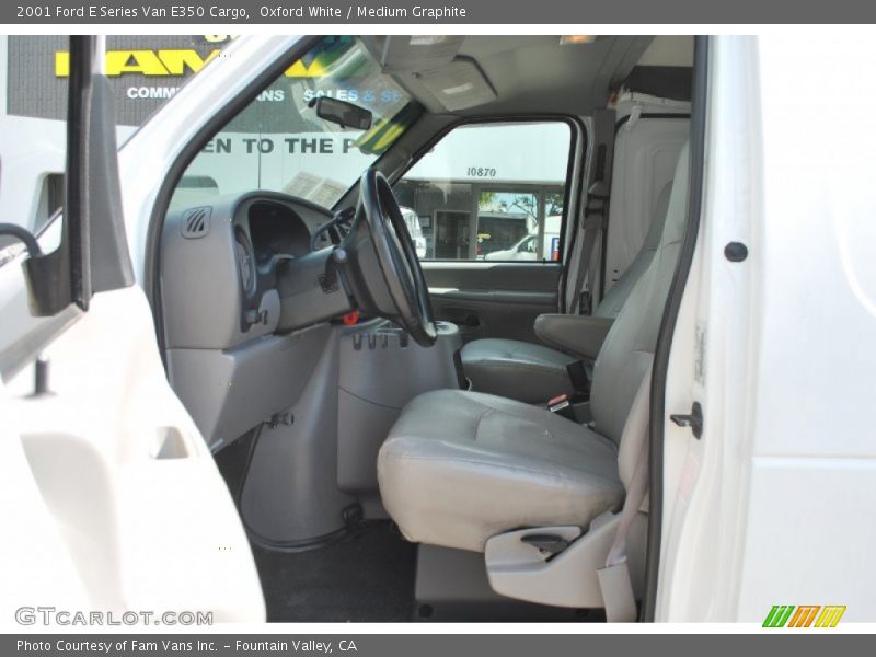 Oxford White / Medium Graphite 2001 Ford E Series Van E350 Cargo