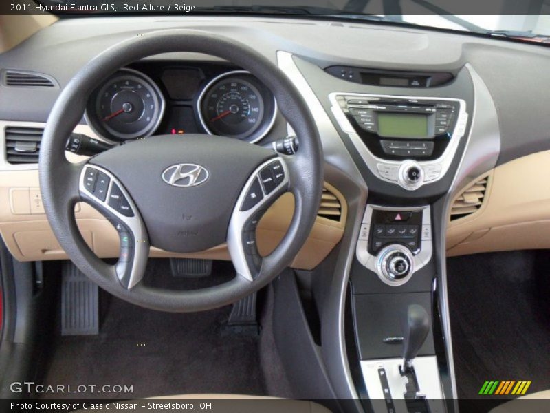 Red Allure / Beige 2011 Hyundai Elantra GLS