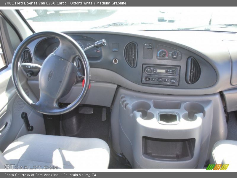 Oxford White / Medium Graphite 2001 Ford E Series Van E350 Cargo