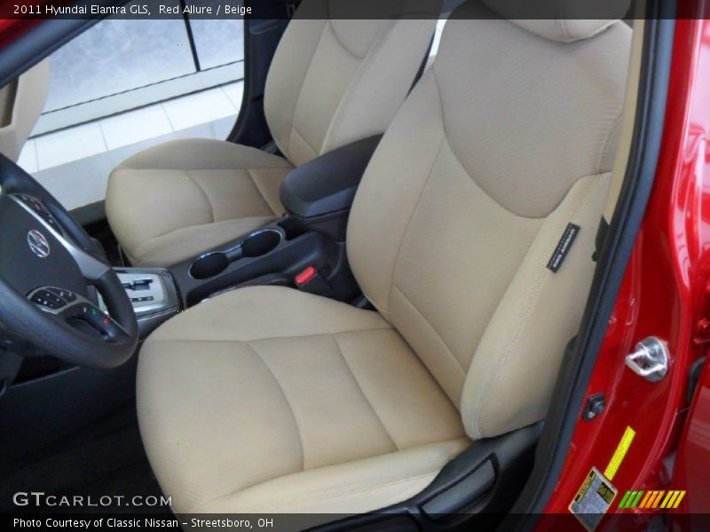 Red Allure / Beige 2011 Hyundai Elantra GLS