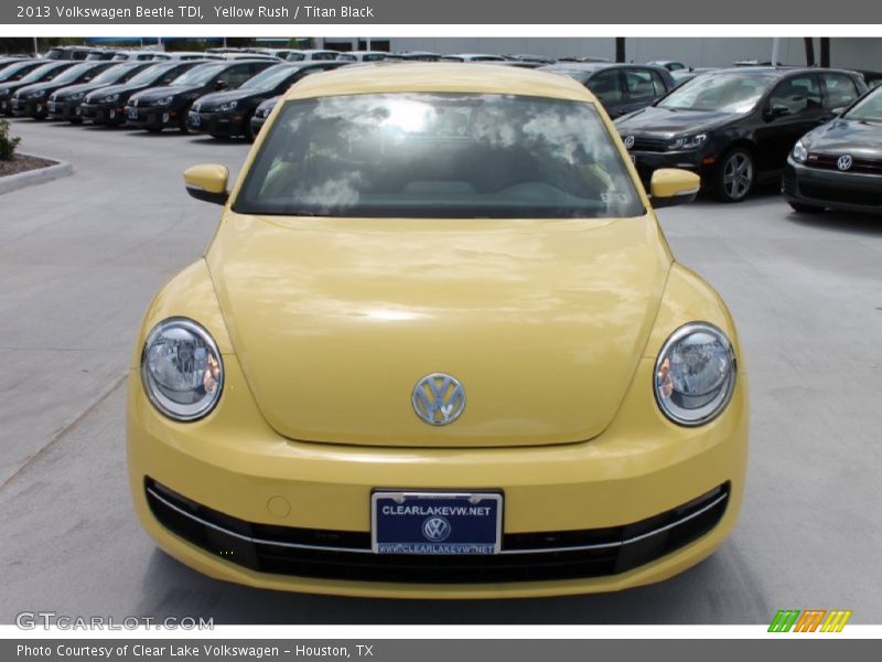 Yellow Rush / Titan Black 2013 Volkswagen Beetle TDI
