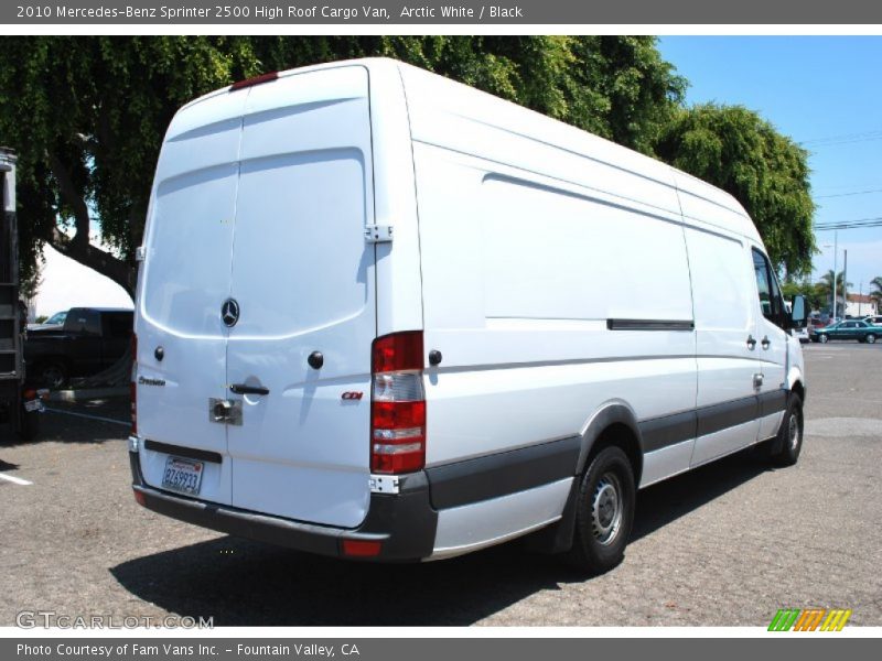 Arctic White / Black 2010 Mercedes-Benz Sprinter 2500 High Roof Cargo Van