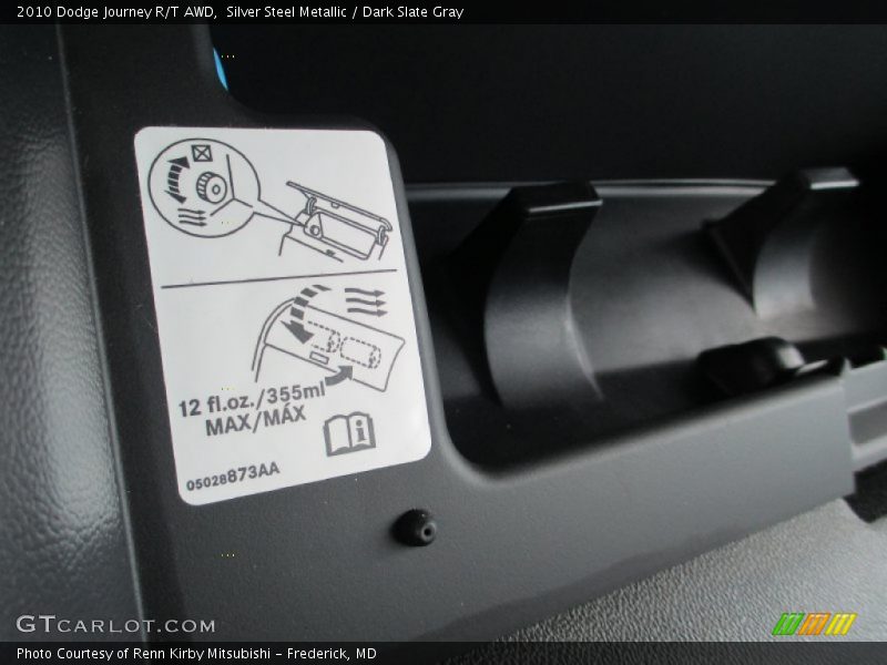 Silver Steel Metallic / Dark Slate Gray 2010 Dodge Journey R/T AWD