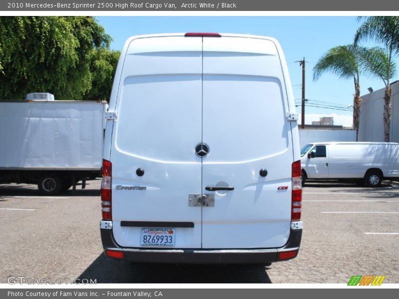 Arctic White / Black 2010 Mercedes-Benz Sprinter 2500 High Roof Cargo Van