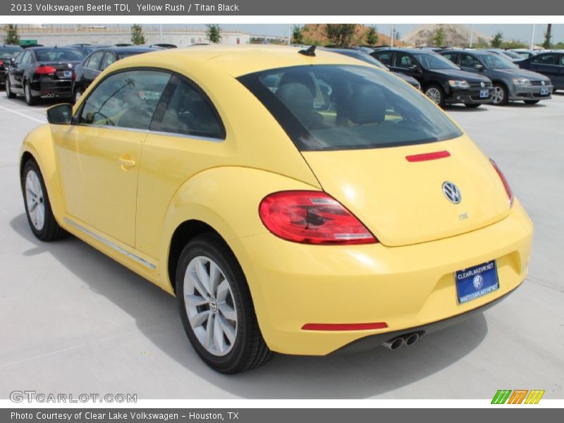 Yellow Rush / Titan Black 2013 Volkswagen Beetle TDI