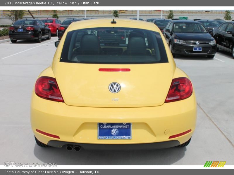 Yellow Rush / Titan Black 2013 Volkswagen Beetle TDI