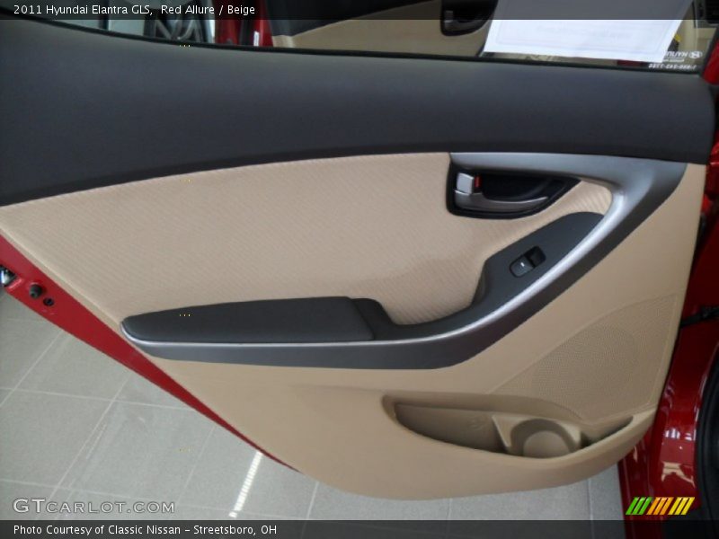 Red Allure / Beige 2011 Hyundai Elantra GLS