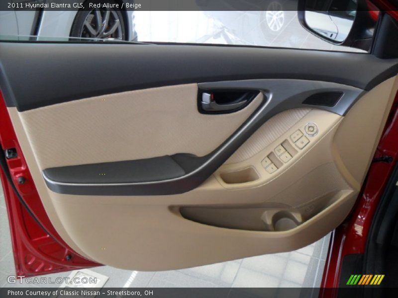 Red Allure / Beige 2011 Hyundai Elantra GLS