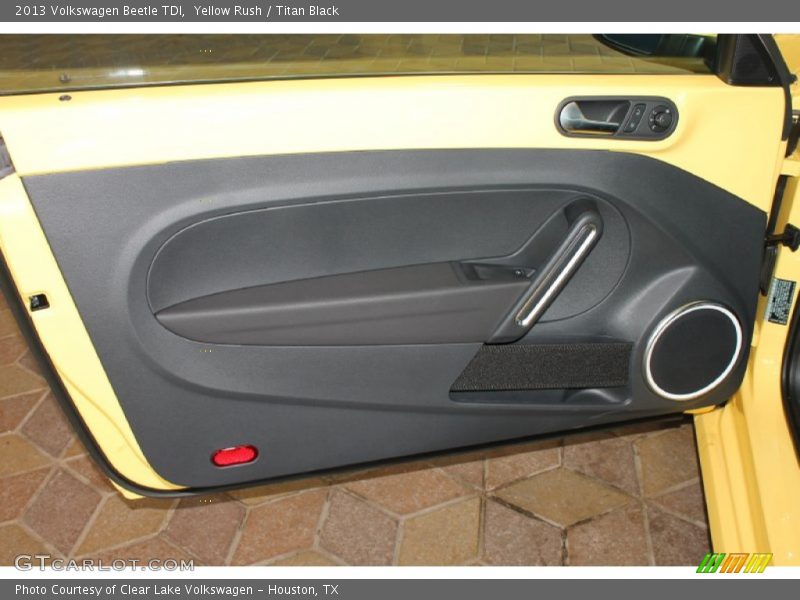 Yellow Rush / Titan Black 2013 Volkswagen Beetle TDI