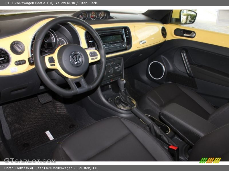 Yellow Rush / Titan Black 2013 Volkswagen Beetle TDI
