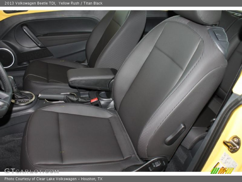 Yellow Rush / Titan Black 2013 Volkswagen Beetle TDI