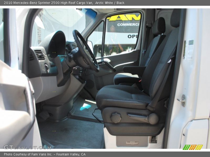 Arctic White / Black 2010 Mercedes-Benz Sprinter 2500 High Roof Cargo Van