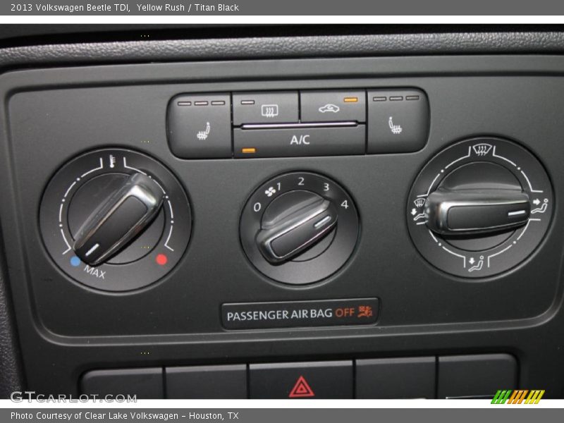 Yellow Rush / Titan Black 2013 Volkswagen Beetle TDI