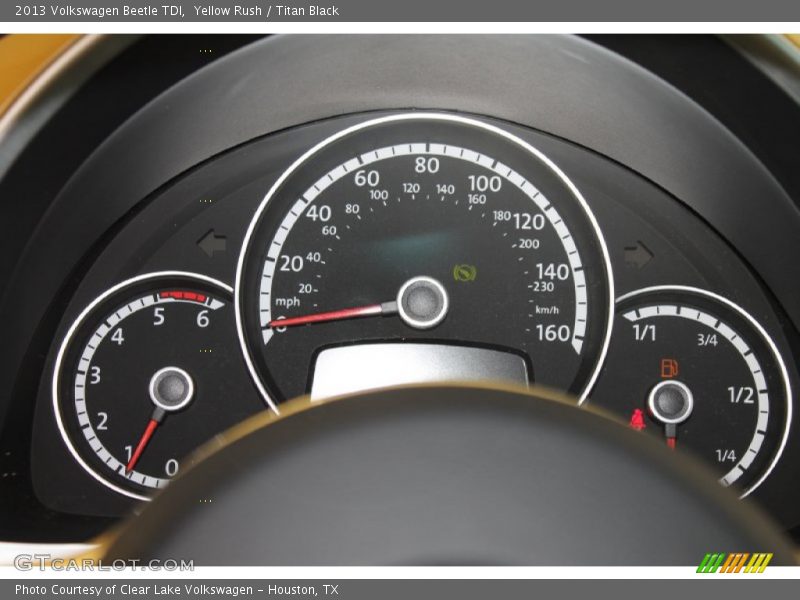 Yellow Rush / Titan Black 2013 Volkswagen Beetle TDI