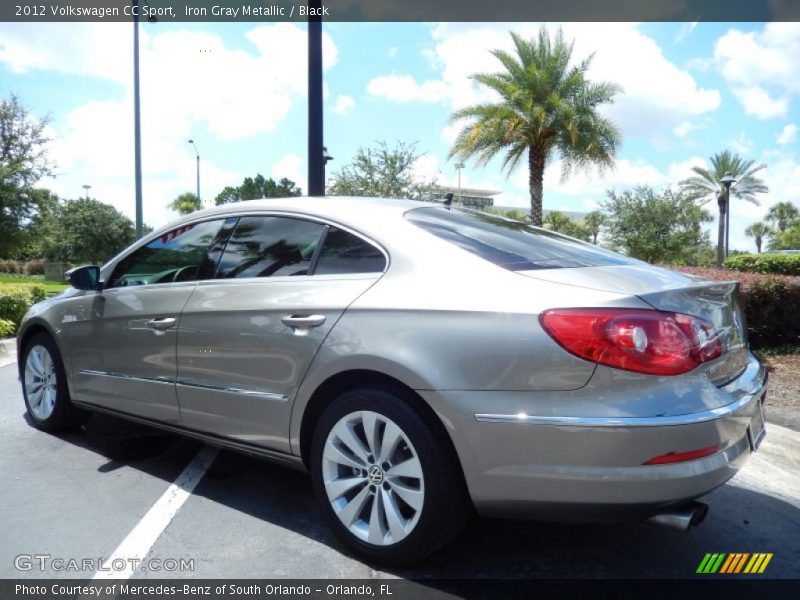 Iron Gray Metallic / Black 2012 Volkswagen CC Sport