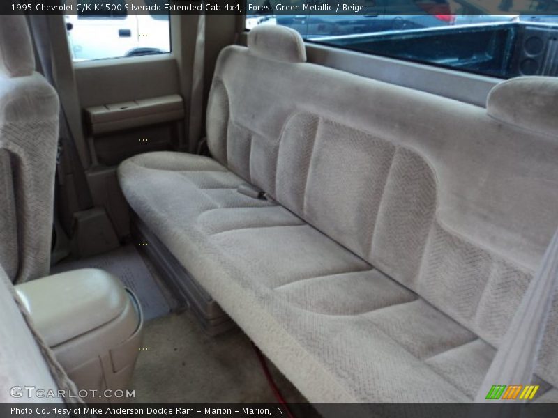 Forest Green Metallic / Beige 1995 Chevrolet C/K K1500 Silverado Extended Cab 4x4