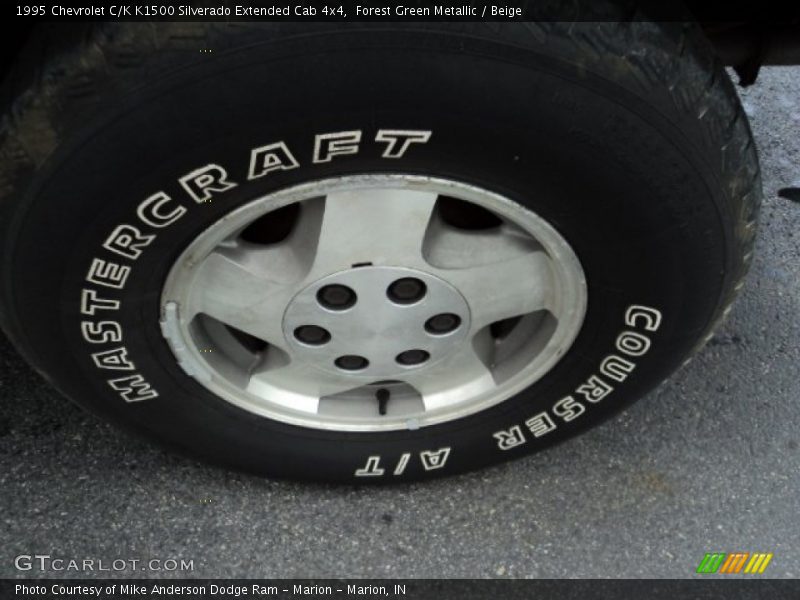 Forest Green Metallic / Beige 1995 Chevrolet C/K K1500 Silverado Extended Cab 4x4