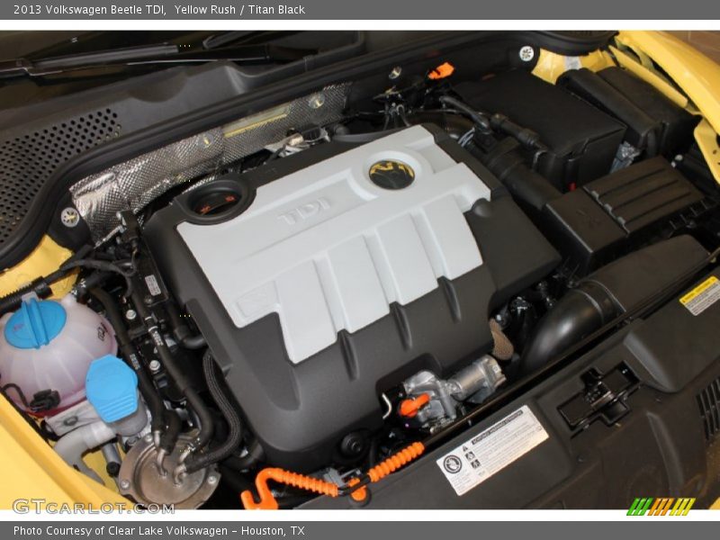 Yellow Rush / Titan Black 2013 Volkswagen Beetle TDI