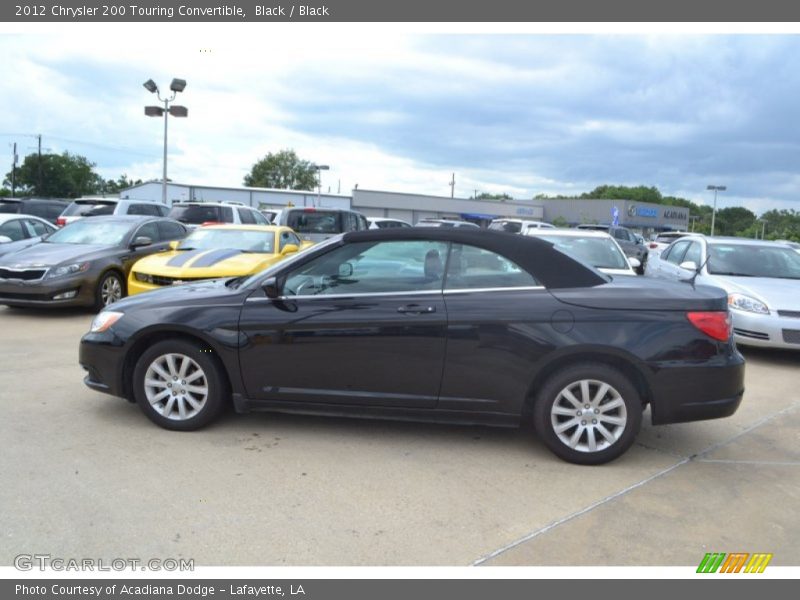 Black / Black 2012 Chrysler 200 Touring Convertible