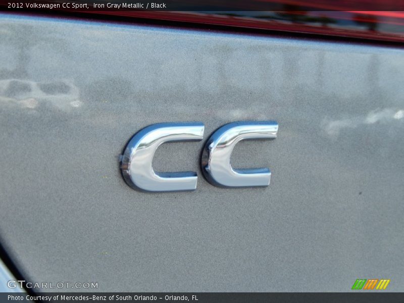 Iron Gray Metallic / Black 2012 Volkswagen CC Sport